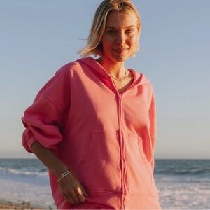 Daily Drills Oversized Zip Hoodie Cheeks XS S